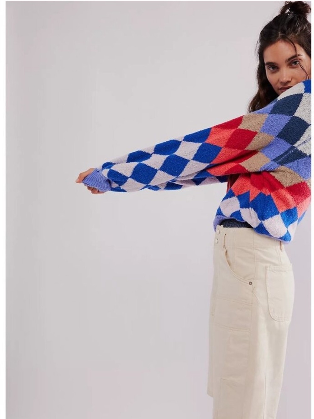 Free People Riley Pattern Pullover Sweater - Picture 3 of 13